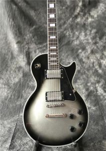 Новое прибытие Custom Shop Silverburst Электрическая гитара Высококачественная серебряная взрыва Guitar Guitar Real Po Shows All Color доступен1792500