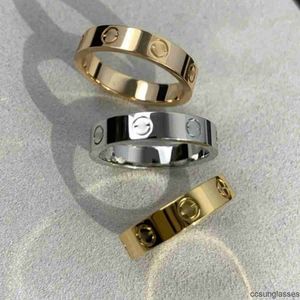 Som original designer gravering 6mm diamant kärlek ring 18k guld silver rose 750 rostfritt stål ringar kvinnor män älskare bröllop smycken gåva stor USA storlek 6 7 8 9 10 11 12 a11