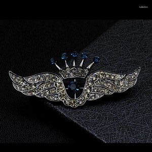 Broches Moda Homens Mulheres Angel Wing Stromestone Crystal Broche Pin Suit de camisa