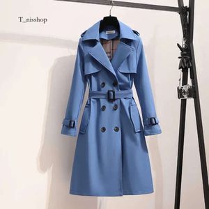 Outerwear Bur S Fashion 4xl Brand New Spring Autumn Lady Long Women Trench Coat Double Tops Breasted Khaki Dress Loose Coats 838