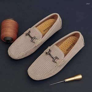 Sapatos casuais homens sufocas respiráveis de verão escorregando em caminhar dirigindo mocassins suave confortável moda preta planos pretos