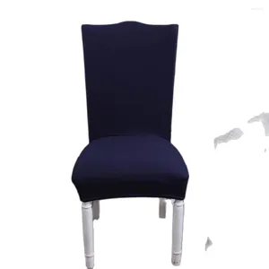 Coperture per sedie 2024 Nordic Blue Dark Solid Copertura Slitta di divano spandex/Polyester Elastico Elastico Multifunzionale banchetto multifunzionale