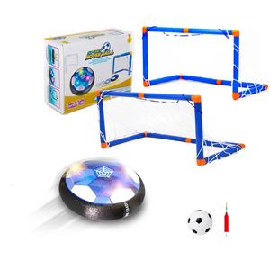 Bola de futebol pairando o poder aéreo definido por USB LED LED piscando Flutuating Air Football Kids Home Games Football Toys Goal 240403