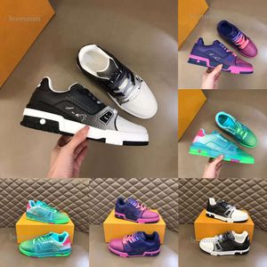 2024 Europa Paris Schuhe Herren-Trainer seit Designerschuhen Gradient Lederbrand Drucken Neue hohe Qualität Ankunft Coloring Casual Sneaker Größe 38-46