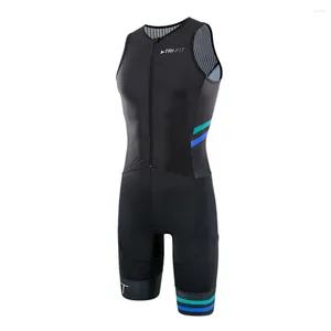 Zestawy wyścigowe Tri-Fit Cylling Triathlon Tri Suit Summer Men Men Rower Ubranie Skinuku Ropa Ciclismo Swim Kierowanie się