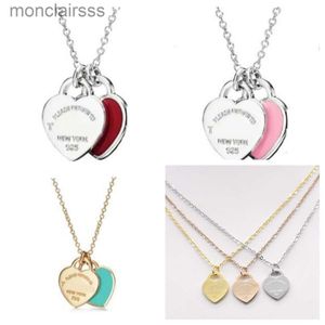 Gold Necklace for Women Trendy Jewlery Designer Cute Necklaces Fashion Luxurious Jewellery Heart Pendant Gifts 08G5