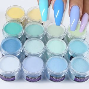 Eyeliner 9pcs 15G Acryl Powder Blue Yellow Crystal Paznokcie Wydłużona rzeźba masowa Pigment Pigment Zestaw Dopnia Zestaw paznokci dla profesjonalistów