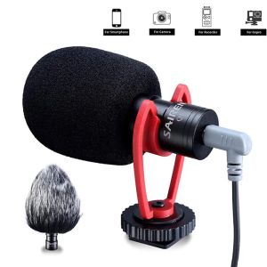 SCHEDE SAIREN VMQ1 SHOUL MICROPHONE VIDEO ONCAMERA Mini Condenser Record Intervista Vlog Mic per telefono DSLR Osmo Pocket Mobile