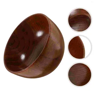 Zestawy naczyń stołowych miska drewniana japoński styl zaokrąglony drewniany przenośna porcja