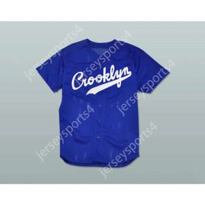 Gdsir Crooklyn 88 Baseball Jersey Dowolne nazwisko lub numer niebieski ed