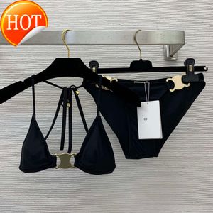 Günstiger Großhandel Designer sexy Bikini -Sets 2024 New Fashion Black Cel S Luxus Badeanzug Frauen Badeanzüge Tang Tanga Cover up ups Frau Badeanzüge