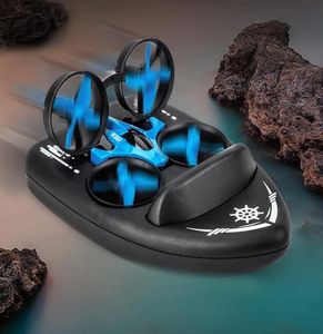 JJRC H36F Mini Drone Remote Control Boats per piscine e auto Lakesrc per bambini 3in1 Seaterantair Modalità Switchbile Waterproof HOV6876553