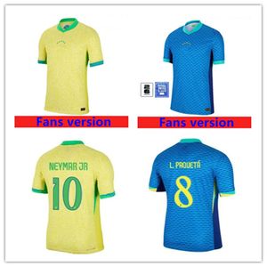 2024 BRAZILS soccer jerseys 24 25 P.COUTINHO RICHARLISON L.PAQUETA VINI JR. football shirt G.JESUS T.SILVA BRUNO G. PELE CASEMIRO men jersey