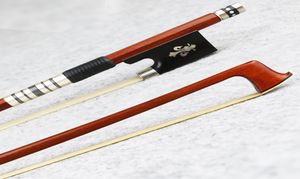 New 34 Size Pernambuco Violin Bow Round Stick Fast response Natural Mongolia Horsehair Violin Parts Accessories8137177
