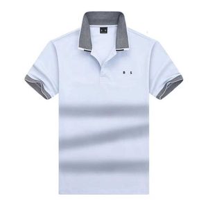 Bosss Polo Shirt Designer maschile Polos T-Shirt Casual Business Golf Maglietta a maniche corte in cotone Pure Cotton