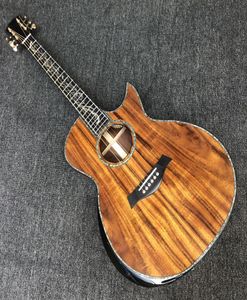 Solid Top PS14 Acoustic Guitar All Koawood Ebony Fretboard med B Band A11 Preamp Pickup EQ SP14 ELEKTRISK FOLK GUITARE2815530