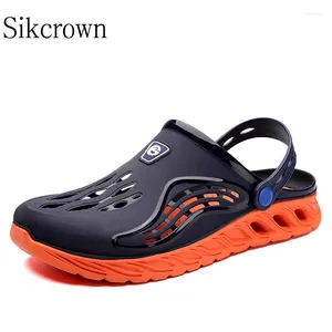 Lässige Schuhe Orange Clogs Männer Sandalen Schuh Sommer Fang Mann Huf Tanga Stempel Garten Jelly Beach Schwarz große Größe Pantoffeln für Männer