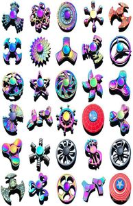 120 Typen auf Lager Spinner Regenbogen Handspinner Drei Metal Gyro Dragon Wings Eye Finger Toys Spinning Top Handspinner Witn Box2678285