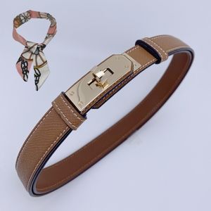 high quality Luxury cowhide belt elegant women's waist seal 1.7cm wide dress decorative belt brand retro classic hardware BUCKLE size adjustable length 100cm