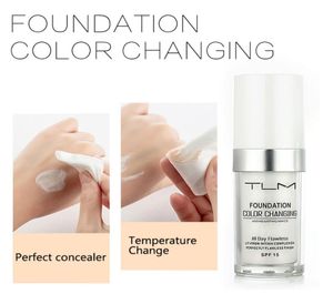 TLM 30 ml Färgbyte Liquid Foundation Oilcontrol Concealer Cream Hydrating Långvarig makeup Foundation Base BB TSLM16094543