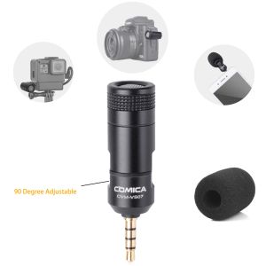 Микрофоны Comica CVMVS07 Omnideerational Mini Microphone для GoPro DSLR Камера Стабилизатор телефона для записи видео (3,5 мм ТРР)