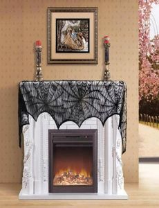 Halloween Spider Web Lace Tischtuch Wraps Kamin Fenster Vorhang Party Wohnkultur 14 Designs3670037