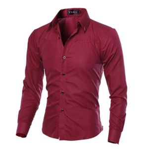 camicia da uomo a maniche lunghe con manica lunga a manica lunga marca di marca che controlla la camisa Ploid Camisa Masculina Plus Times 5xl1353306