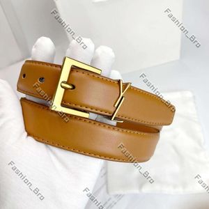 yslbelt Luxury Designer Belt for Women Genuine Leather Cowhide Width 3cm Men Designers Belts Bronze Buckle Silver Womens Waistband Cintura 581