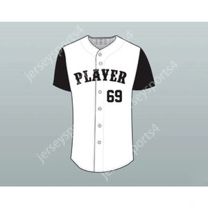 GDSIR 69 Baseball Jersey zszywa dowolnego gracza lub numer nowego ed