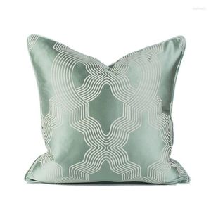 Pillow Luxury Geometric Sublimation Throw Cases Mint Green Cover Blank For Home Decoration 45 45CM 50 50CM