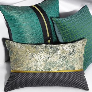 Cuscino europeo europeo verde geometrico decorativo geometrico cuscino/almofadas custodia 30x50 45 50 cover design retrò decorazione