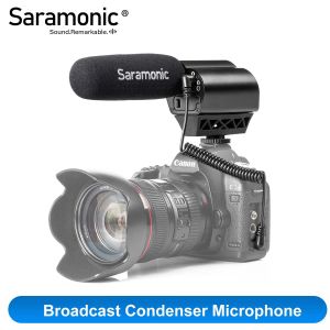 Mikrofoner Saramoniska VMIC Supercardioid Broadcast Quality Shotgun Condenser Video Microphone för DSLR -kameror och videokameror