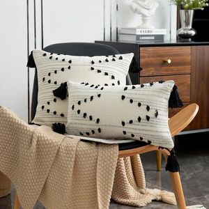 Kissen ins weiche Plüsch Quasten gemütliche Abdeckung Dekorative Wurf Wohnzimmer Schlafzimmer Sofa Nordic Home Decor