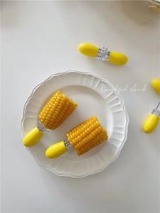 Forks Fork kreative Einfachheit Obst Gemüse Mais Salat Tragbares Schülergeschirr schöne praktische 2024 Convenien Kitchen