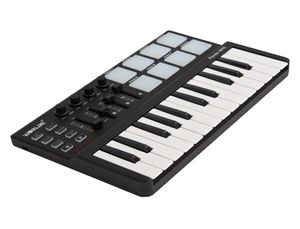 mini Portable Mini 25Key USB Keyboard Controller and Drum Pad MIDI Controller5604919