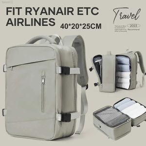 Çok fonksiyonlu çantalar Likros seyahat sırt çantası kabin çantası 40x20x25 genişletilebilir hırsızlık önleme dizüstü bilgisayar taşımak için ryanair uçuş yq240407