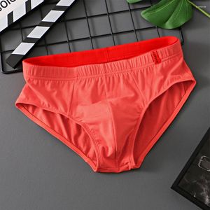 MUITAS PONTAS A moda confortável masculina cuecas de cueca de cor macia e sólida durante toda a estação Algodão confortável respirável