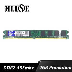 RAMS SATIŞ RAM 2GB DDR2 533 533MHz PC24200 PC24200U DDR2 2GB 2G 533 MHz Tüm Anakart Masaüstü Bilgisayar PC için Bellek RAM Memoreri