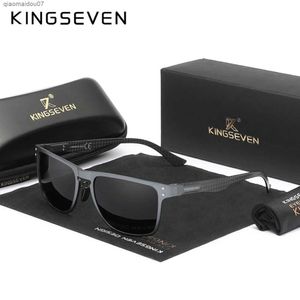Solglasögon Kingseven aluminiumlegering Mens solglasögon högkvalitativ lyxpolariserade UV400-glasögon som är lämpliga för att köra sporttillbehör som en kvinnlig gåva2404