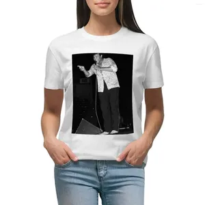 Women's Polos Chubby Checker BW Pograph T-shirt Kawaii Clothes Graphics Short Sleeve Tee Western T Shirts For Women