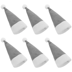 Küchenspeicher 24PCS Weihnachten Santa Hats Silberwarengeschirrhalter Claus Flatchen Tasche Esstisch Party Lieferungen