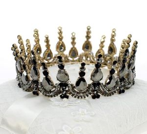 Vintage Baroque Queen King Bride Tiara Crown For Women Headdress Prom Bridal Wedding Tiaras and Crowns Hair Jewelry Accessories7954750