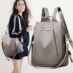 HBP Backpack Women 2024 New Oxford Fashion Korean Edition Edition Bag Women's Bag Women's Women Fashion Khaki Backpack Wholesale One Piece Delivery