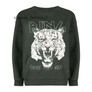 Anine Binge Hoodie Sweatshirt Yeni niş tasarımcı sweatshirt kazak gündelik moda mektubu vintage baskı yuvarlak boyunlu trend gevşek çok yönlü kapüşonlar üstleri 728