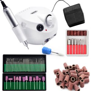 Ferramentas Pro 35000rpm unhas mestre elétrico hine manicure manicure hine unhas bit bit capa Antiscald handle ferramentas de unhas