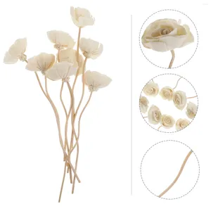 Vaser 8st Rattan Flower Sticks Natural doft Reed Diffuser Aroma Oil