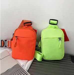 Women Men Shoulder Chest Bag Canvas Outdoor Sport Running Cycling Belt Bags Travel Phone Pouch Bag