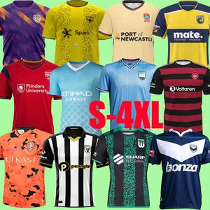 23 24 Australien A-League Soccer Trikots 2023 2024 Adelaide United Central Coast Mariners Fußballhemden Brisbane Roar Sydney FC Wellington Uniformen