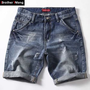 Men's Shorts Classic denim shorts for mens 2023 summer fashion casual slim fit blue shorts for mens brand clothing 2 J240407