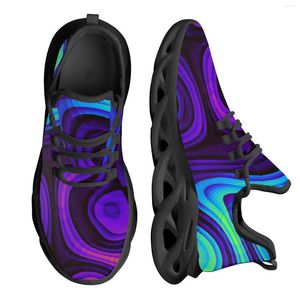 Casual Shoes InstantArts Fashion Black Kinted Breattable Men's Sneakers Light Pet Up Mesh Kinting Customized